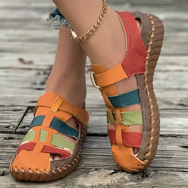 Womens Vibrant Casual Flat Sandals