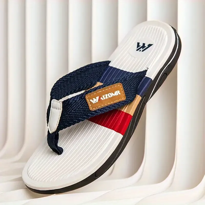 Mens Stylish Colour Block Flip Flops