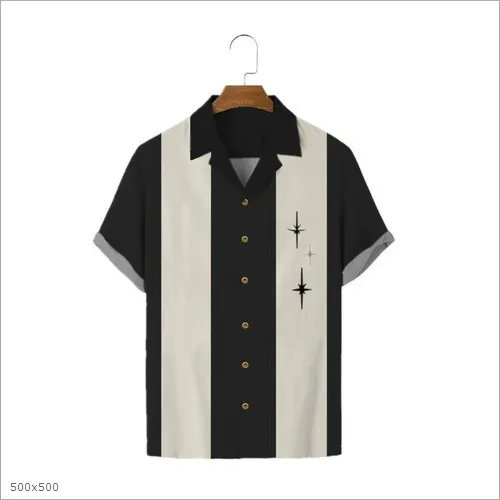 Men's fashionable and trendy Hawaiian short-sleeved shirt