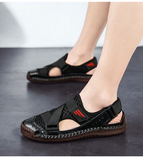 Breathable beach sandals for men, Korean version, trendy and versatile, lazy person flip-flops, trendy