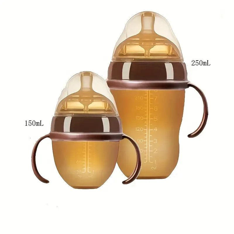 Feeding Bottle, Silicone Formula Milk Nursing Bottle, Breast Milk Self-Feeding Bottle