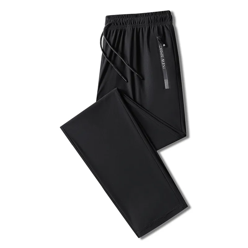 Ice silk casual pants men summer men's pants thin trendy loose casual quick-drying pants high elastic sports pants men's trousers