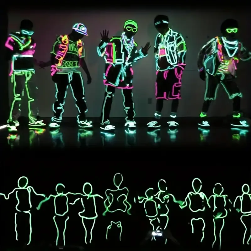 Glow Wire Cable LED Neon Costumes