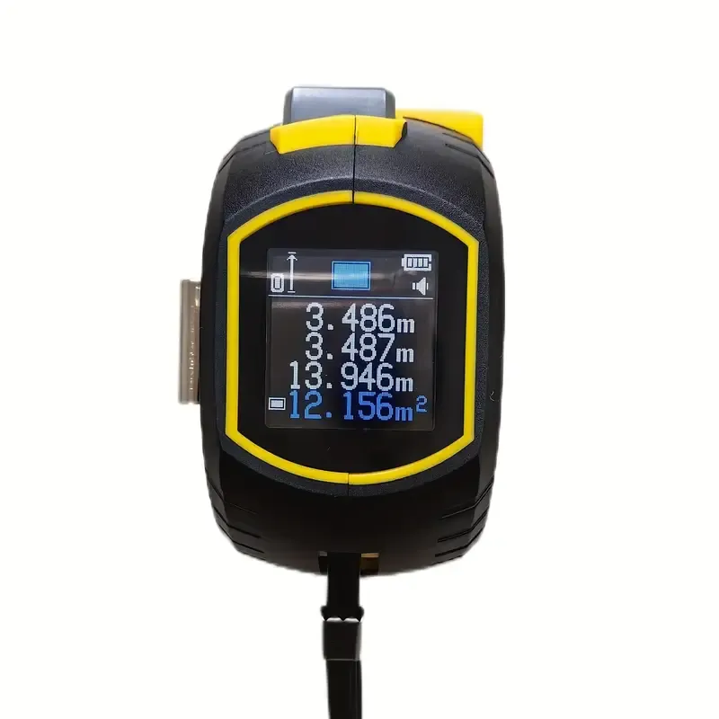 1pc Laser Tape Measure 3in 1 Digital Tape Measure High Precision Laser Rangefinder Steel Tape Measure, Equipped with 2AAA Batteries
