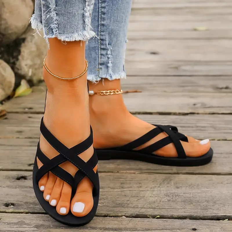 Women's Solid Color Flip Flops