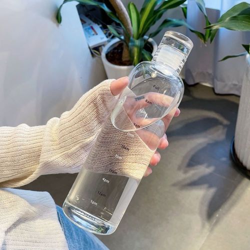 BPA-Free Leakproof Water Bottle with Time Marker - 16.9oz  Lightweight Hand-Wash Only Perfect for Climbing and Outdoor Activities, Ideal Gift for Christmas, Halloween, Valentine'S Day, 4th of July, National Freedom Day