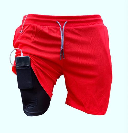 Men's Double Layer Stretch Shorts