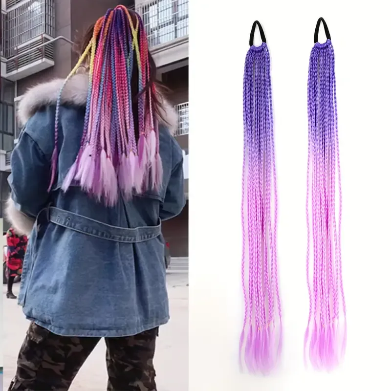 Colored Braids Hair