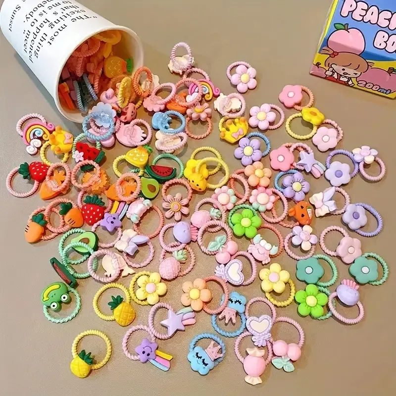 60pcs Girls Hair Tie