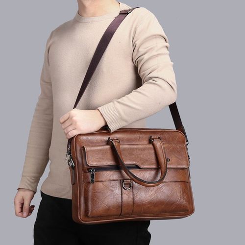 Professional Men's Leather Briefcase
