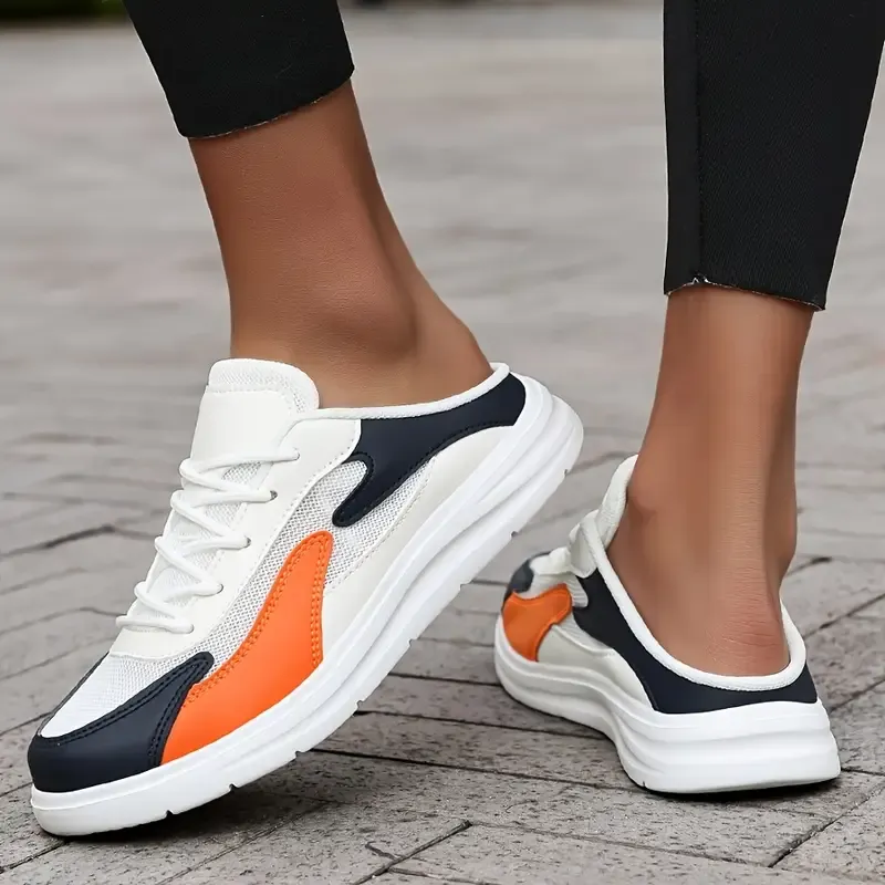 sports half slippers lace-up flat casual shoes