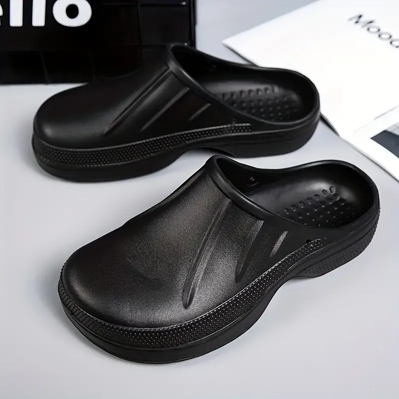 Women's Platform Kitchen Shoes, Waterproof Slip On Anti-slip Work Shoes, Wear-resistant EVA Garden Mules