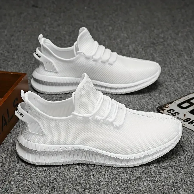 Comfortable Mens Lace-up Slip-on Sneakers