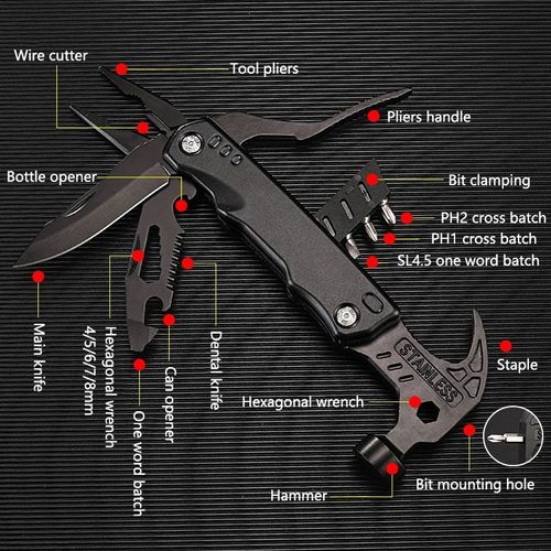Ultimate Multi-Tool Folding Hammer: Cuts, Chisels, Hammers, and More!Limited time discount