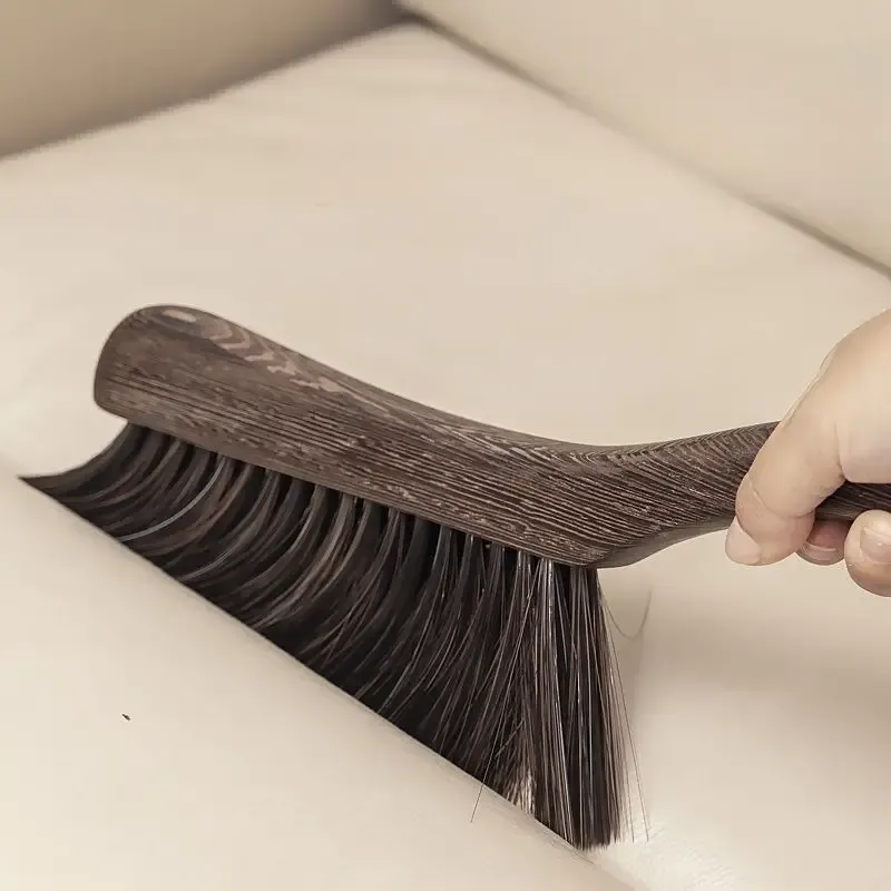 1pc Wooden Soft Bristled Dust Removal Brush, Dust Removal Broom, Bed Brush, Natural Wood Handle Broom For Deep Cleaning - Very Suitable For Sofas, Beds, Tables, And Cars