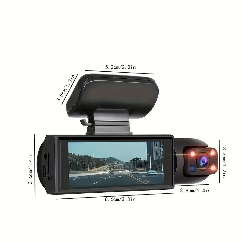 1080P Dual Camera Dash Cam For Cars