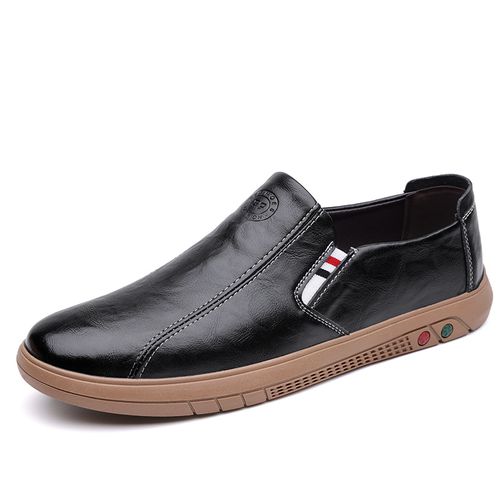 Comfortable and trendy young people's small leather shoes for work