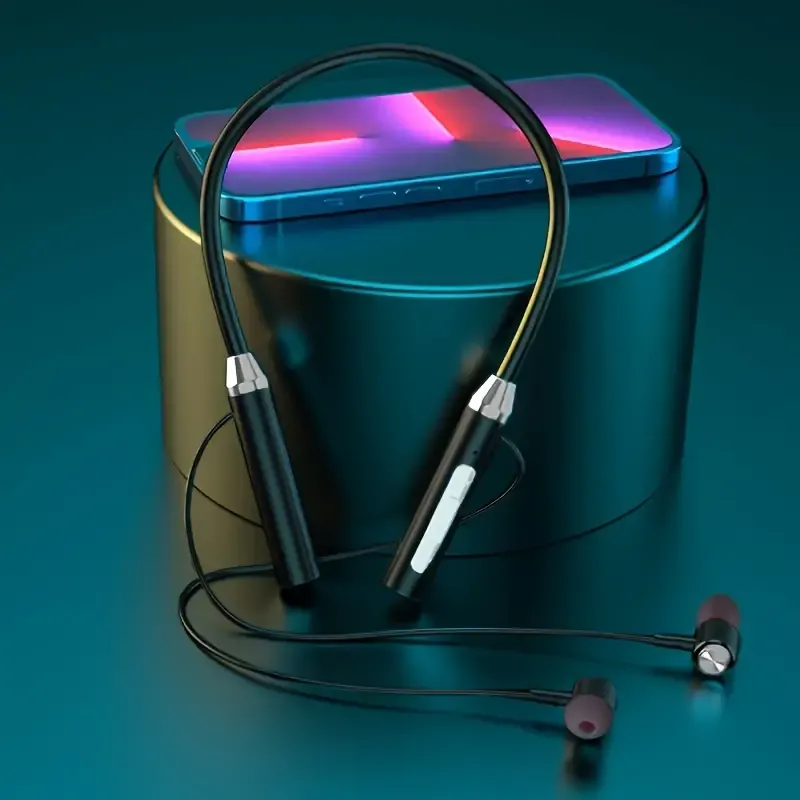 A pair of Wireless earphone wireless neck sports two ear in-ear neck hanging K21 extra long standby