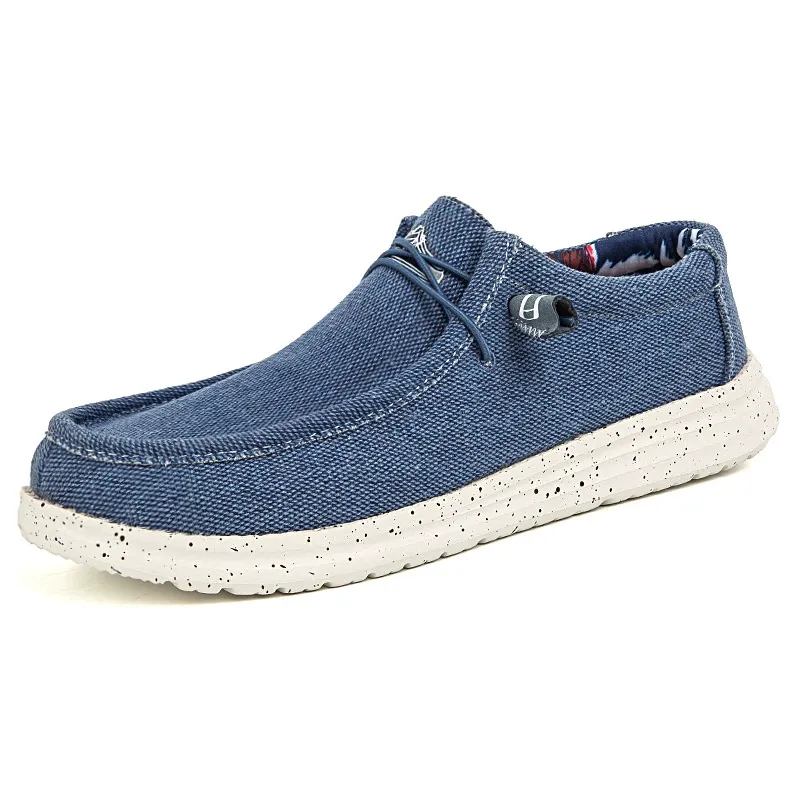 Loafers, trendy casual shoes, men's canvas shoes, foreign trade slip-on shoes