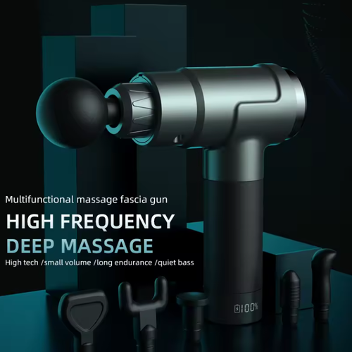 2024 new hand held massage gun machine gym massager muscle gun with 4 heads