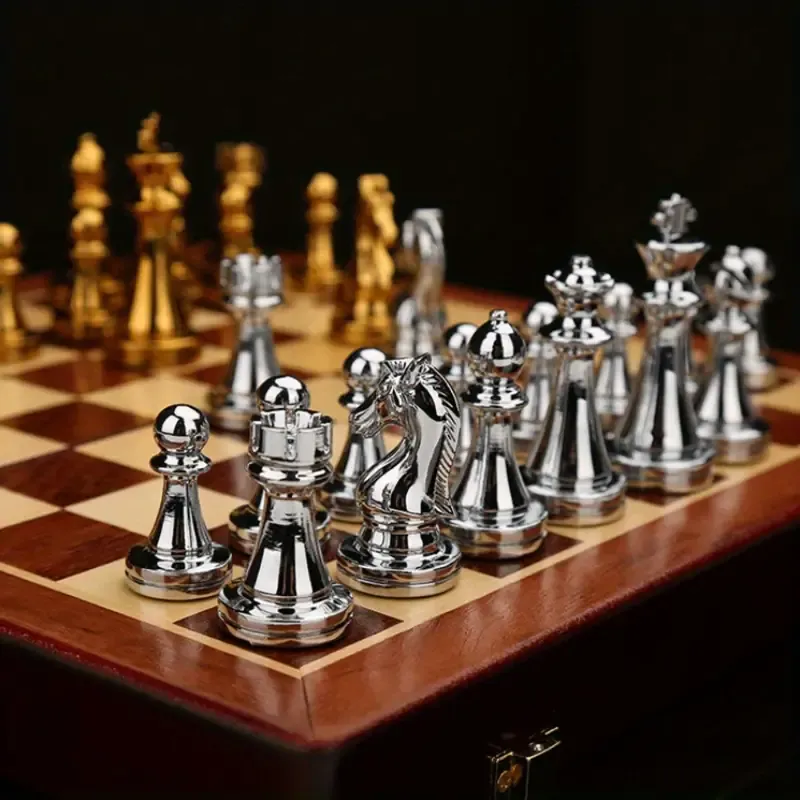 Premium Large Solid Wood Chess Set