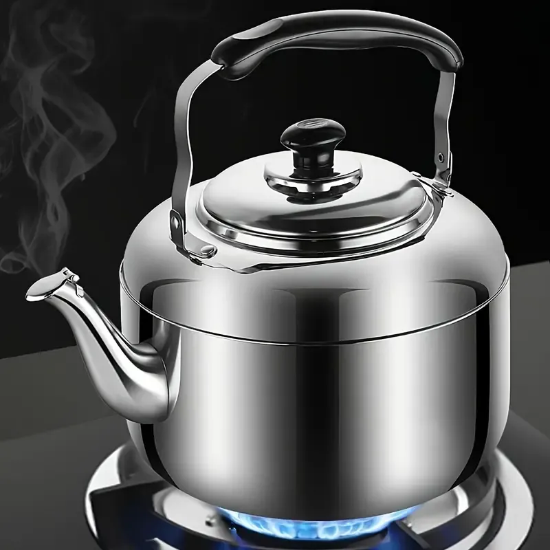 Choxila 4L Stainless Steel Tea Kettle - Large Capacity, Whistling Pot for Induction & Gas Stoves, Perfect for Kitchen and Dining