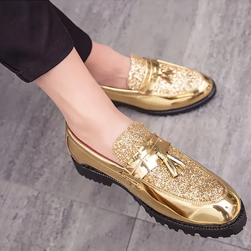 Mens Classic Round Toe Slip On Loafers