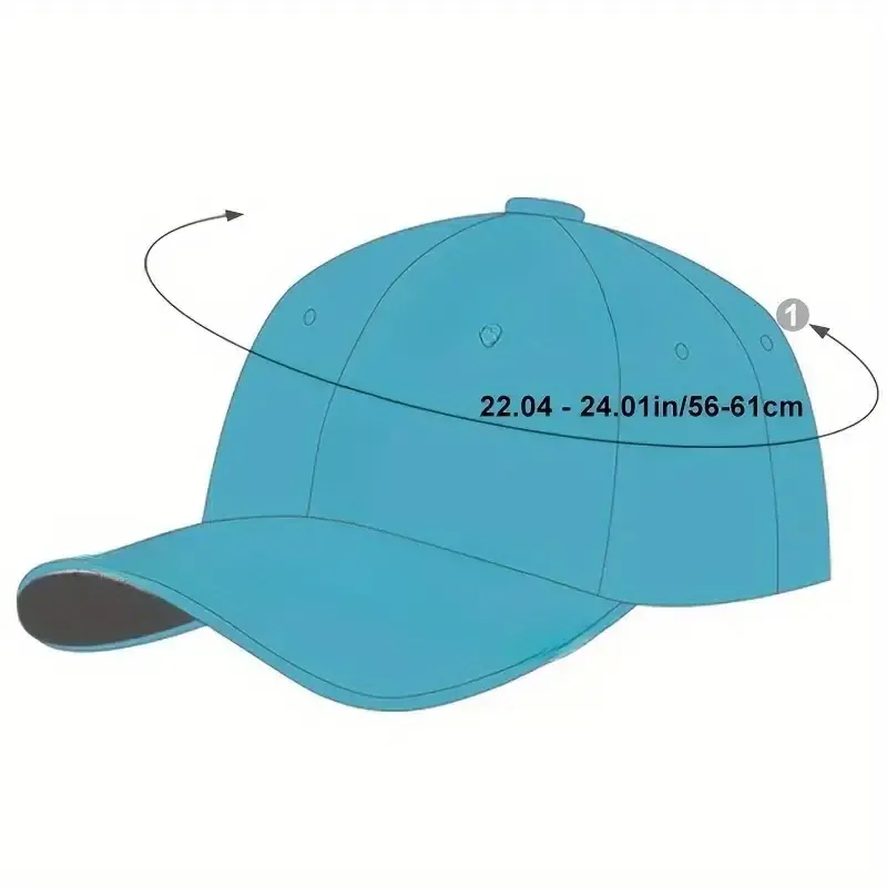 1pc Unisex Sunshade Breathable Adjustable Baseball Cap With Trendy Pattern For Outdoor Sport