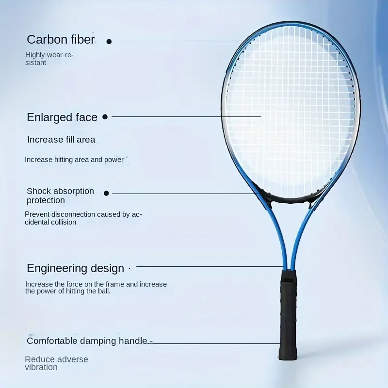 🔥For Your Child🔥1-Set Tennis Racket Bundle - Rebound Trainer for Solo Players, Includes Tennis Base and Ball, Perfect for Beginners and Intermediate Players