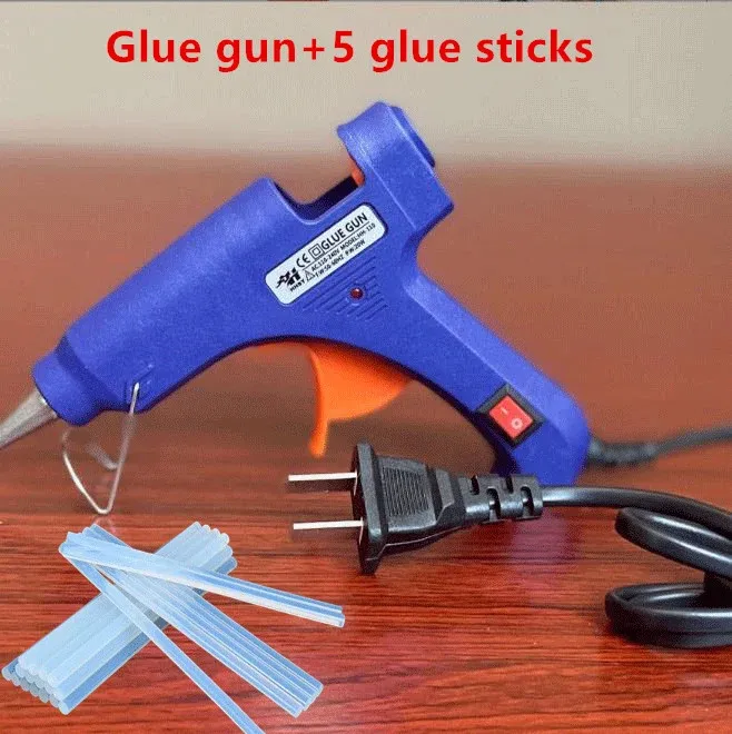 20W hot melt glue gun suitable for 7mm glue stick factory wholesale small glue gun 20W hot melt glue stick tool for 7mm gl