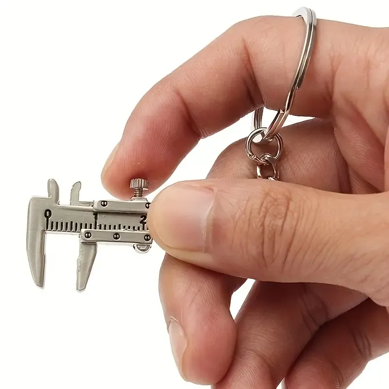Car Key Mini Vernier Caliper Shaped Keychain