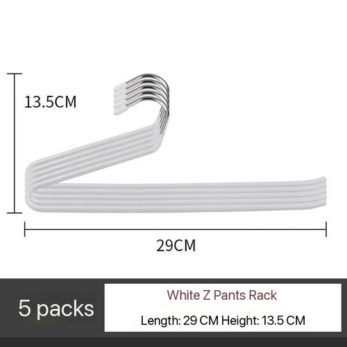 1 pc Space-Saving Telescopic Pants Hanger and 5 pcs pants support  - Durable Metal, Multi-Functional Organizer for Wardrobe & Closet - Perfect for Suits, Jackets, Tops & More, Drying Racks