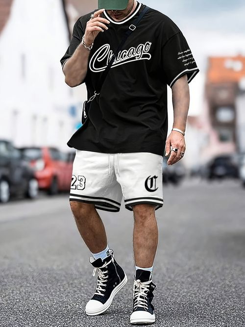 2PCS T-shirt and shorts from Chicago