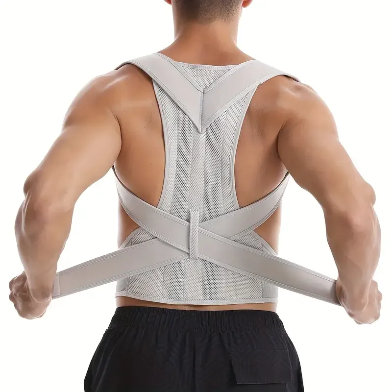 1pc Posture Corrector Back Posture Brace For Men & Women, Clavicle Support Stop Slouching And Hunching Adjustable Back Trainer