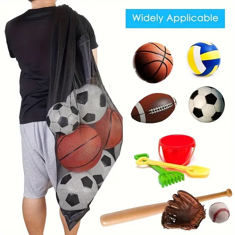 Premium Drawstring Sports Ball Storage Bag