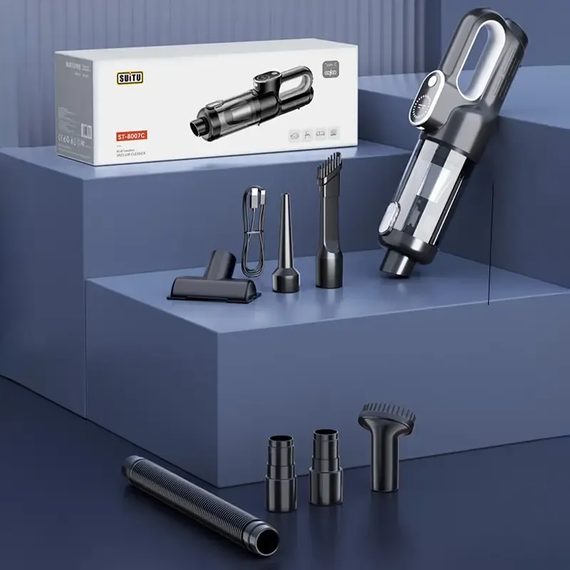 Super Powerful, Suitu Vacuum Suitu Car Vacuum Cleaner | Super Powerful Suction, Rechargeable Handheld Large Power Cordless Vacuum Suitable for Home and Auto Use