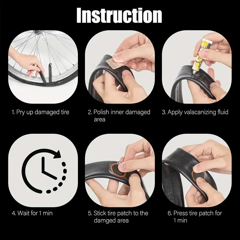 Duty Rubber Bicycle Tire Repair Kit