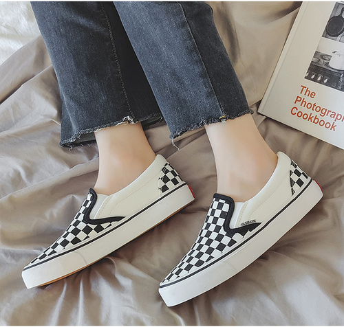 ew style slip-on canvas shoes all-match casual