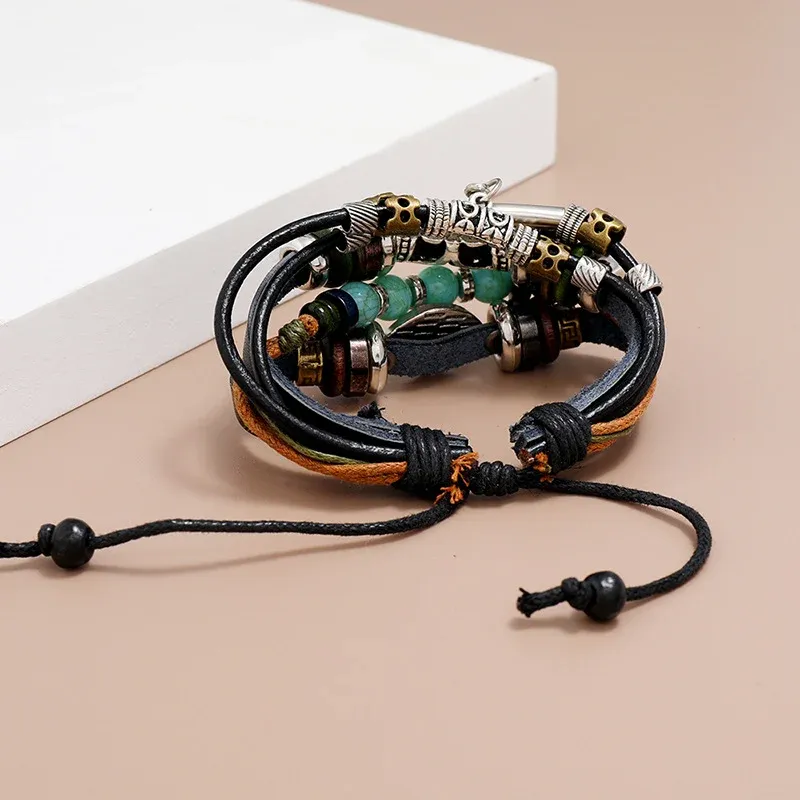 Fashion Turkey Blue Eyes Leather Bracelets