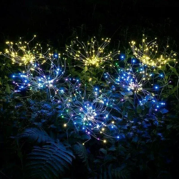 🔥BIG SALE -50% OFF🔥🔥-Waterproof Solar Garden Fireworks Lamp