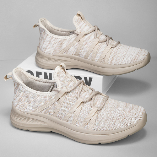 Lightweight, fly-woven, thick-soled single shoes, couple outdoor shoes