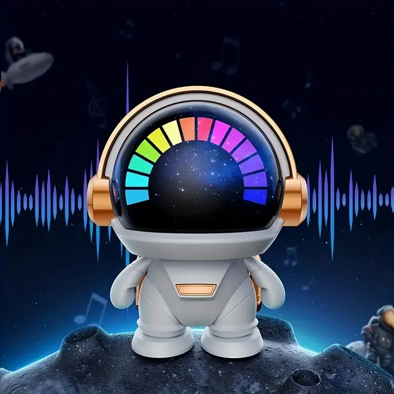Astronaut Small Speaker, Small Wireless Portable Speaker With Led Light, Home Party Office Decoration Subwoofer, Portable Speaker, Birthday Gift
