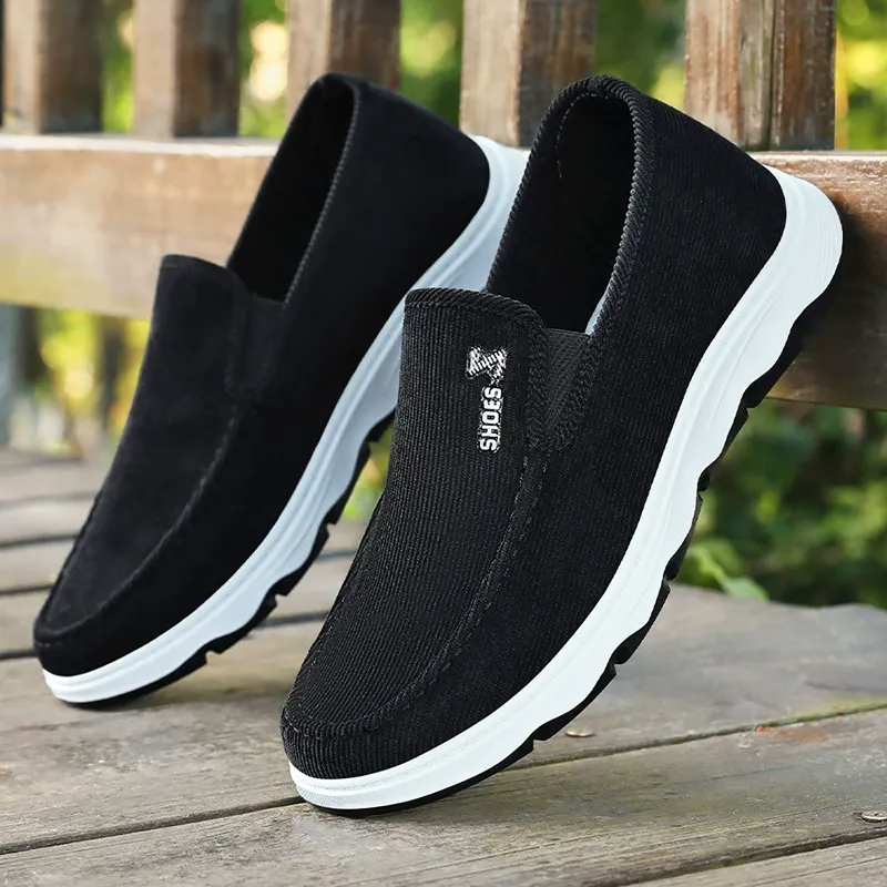 Men's Shoes - 2025 Summer New Style Casual Canvas Shoes - One-Piece Comfortable Sandals