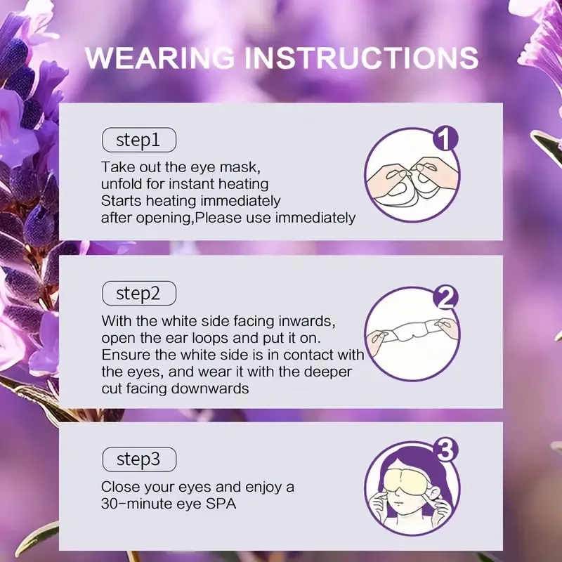 Lavender Self-Heating Steam Eye Masks