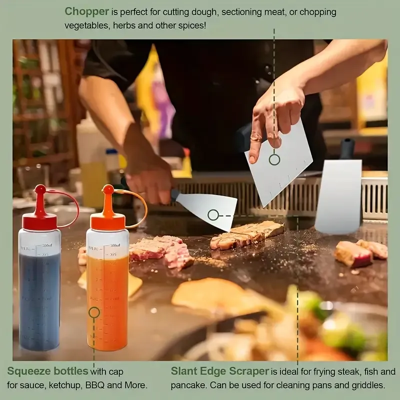 Stainless Steel Griddle Tool Set