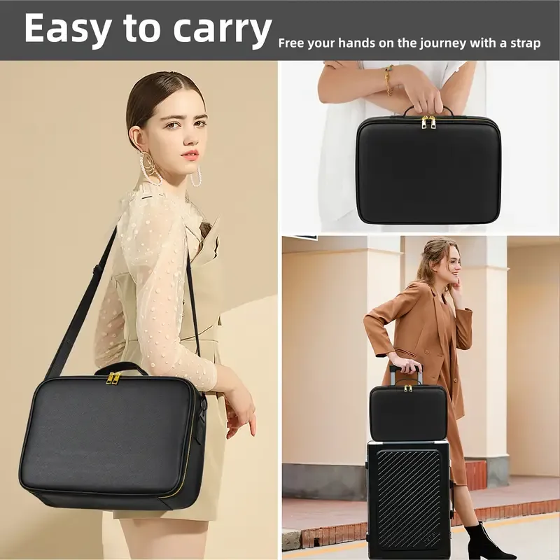 makeup bag with LED mirror