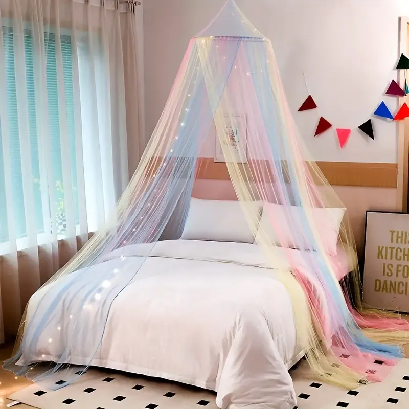 Whimsical Rainbow Bed Canopy