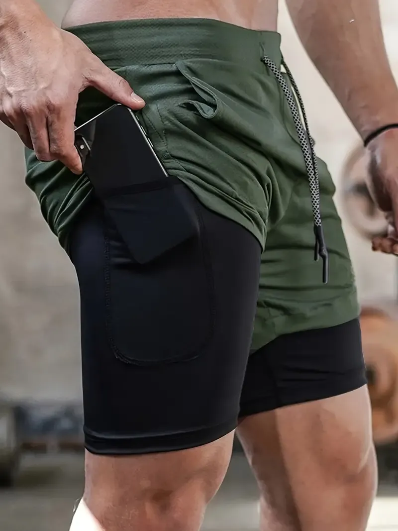 Men's Double Layer Stretch Shorts