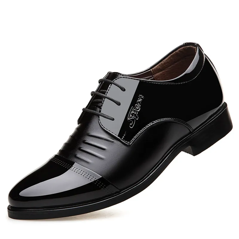 New leather shoes for men