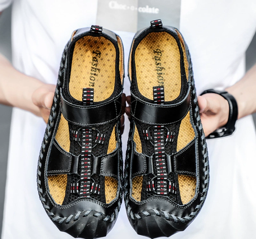 Casual soft-soled stylish genuine leather sandals